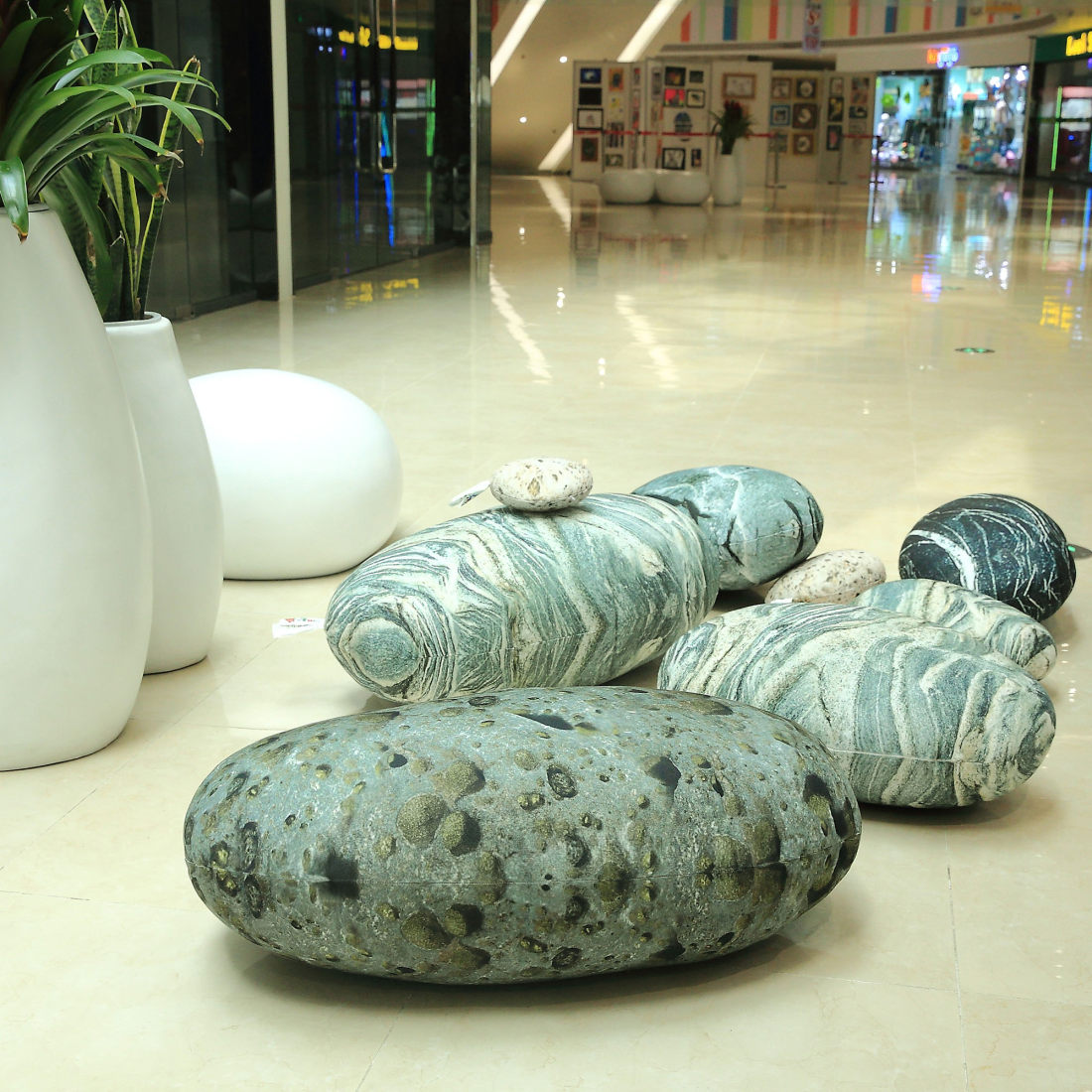 Pebble Floor Living Cushions 